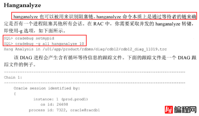 通过v$wait_chains视图诊断数据库hang和Contention