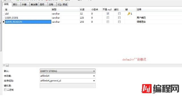 MySQL数据库中怎么设置default