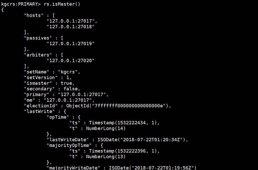 MongoDB复制集部署和基本管理