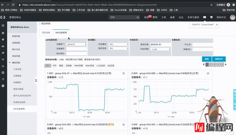 如何实现建立在Tablestore的Wifi设备监管系统架构