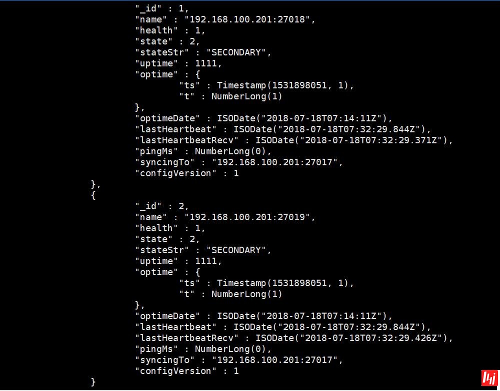 MongoDB复制集部署和基本管理