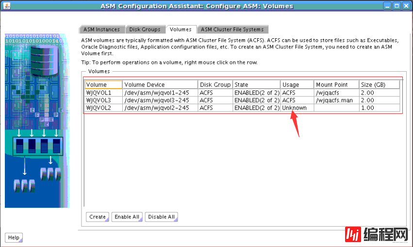 oracle12c RAC如何创建ADVM和ACFS