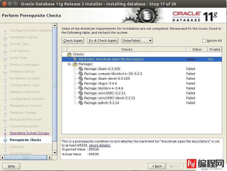 centos 6 oracle 11G DB install