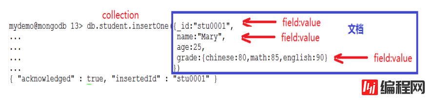 MongoDB中怎么插入数据