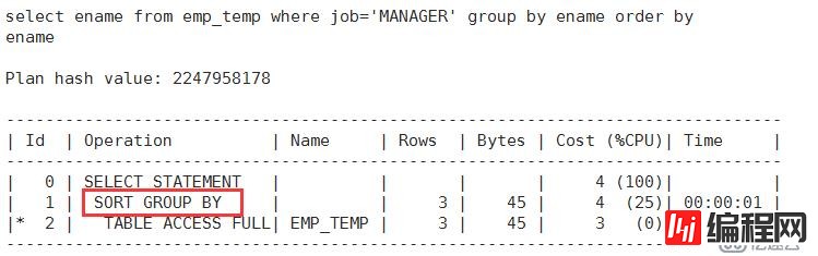 Oracle里另外一些典型的执行计划