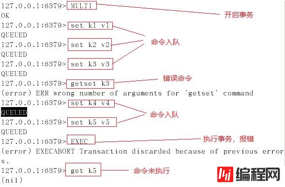 redis事务的使用示例