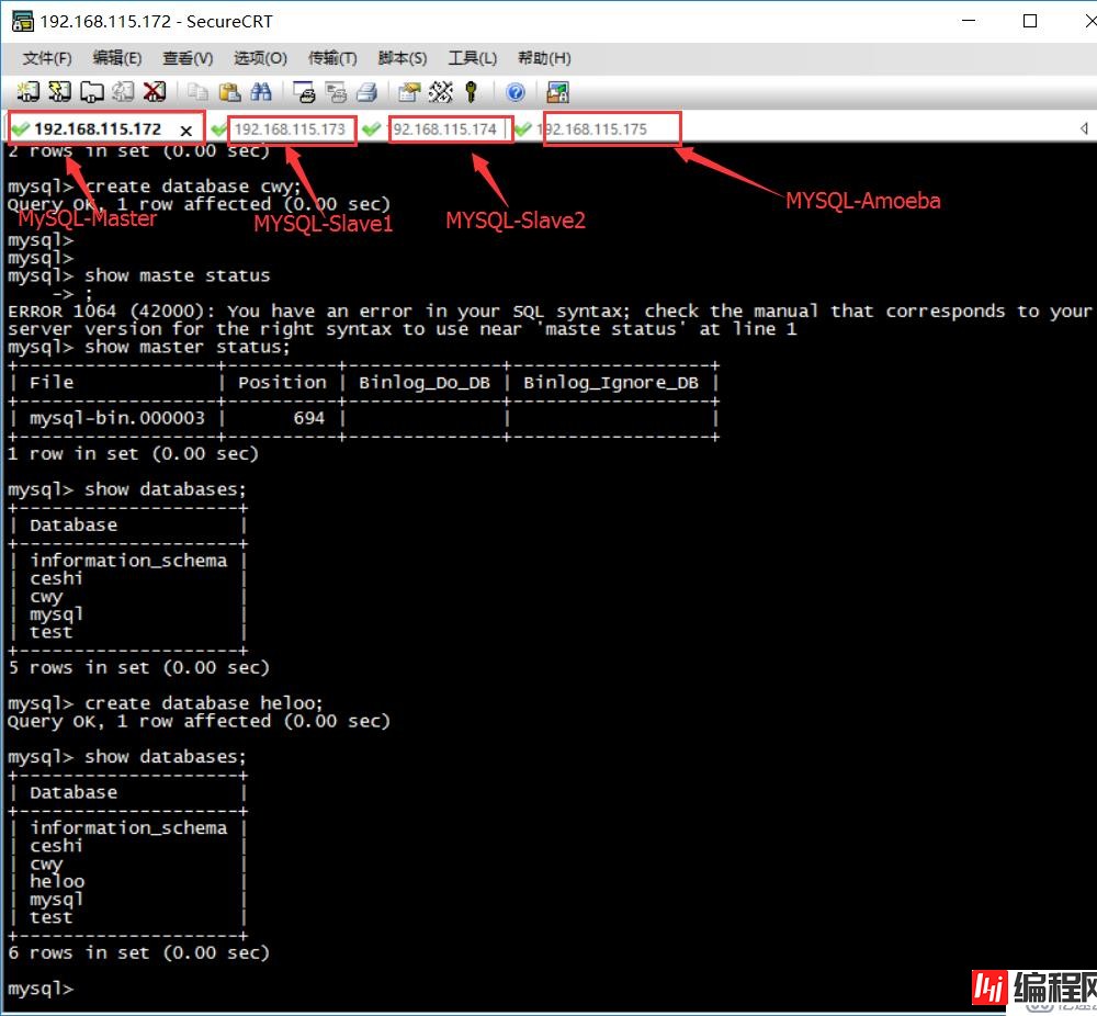 （压力分担）（MYSQL）数据库一写多读实验