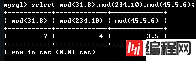 mysql中常用的数学函数介绍