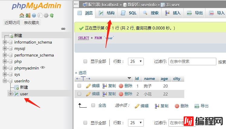 phpmyadmin数据表加字段的操作方法