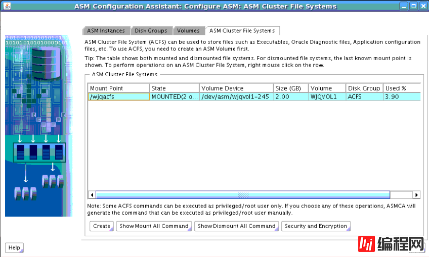 oracle12c RAC如何创建ADVM和ACFS