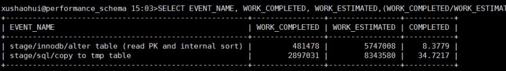 mysql 5.7中使用Stage Tracking功能跟踪DDL进度