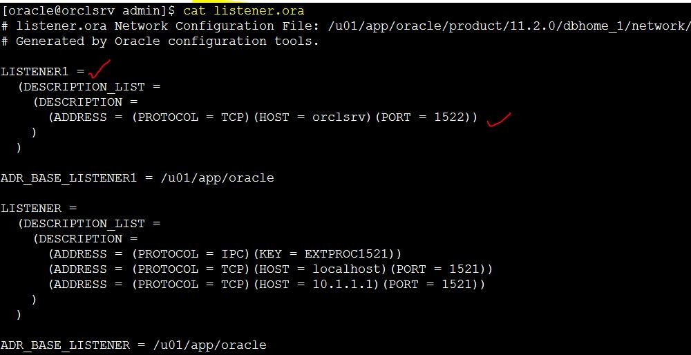 Oracle 11g R2 网络侦听器实验