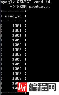 MySQL中检索数据的示例分析