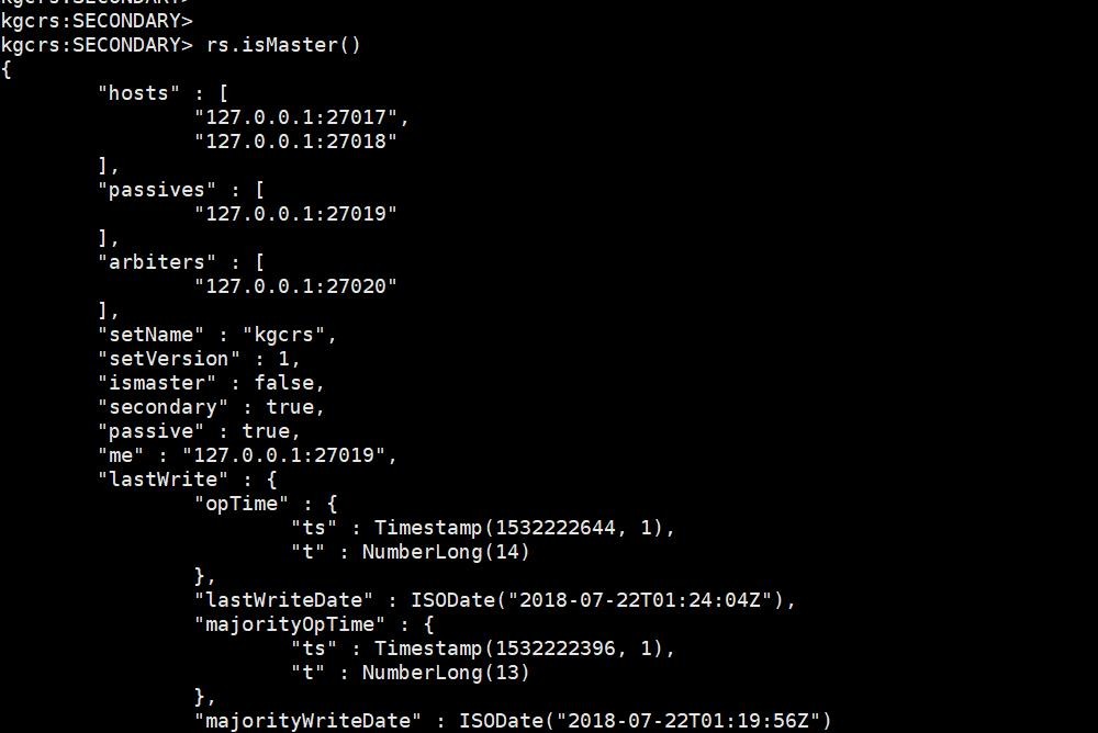 MongoDB复制集部署和基本管理