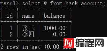 MySQL中事务控制对的示例分析