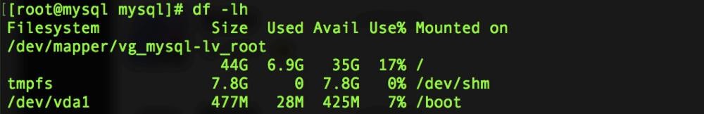 mysql磁盘空间不足的查排