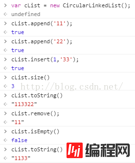 JavaScript数据结构之单链表和循环链表的示例分析