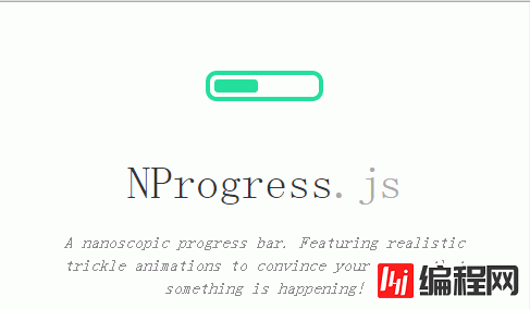 NProgress如何显示顶部进度条效果