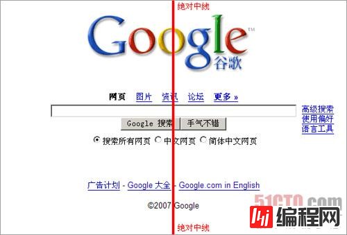 如何使用DIV CSS网页布局实现Google首页