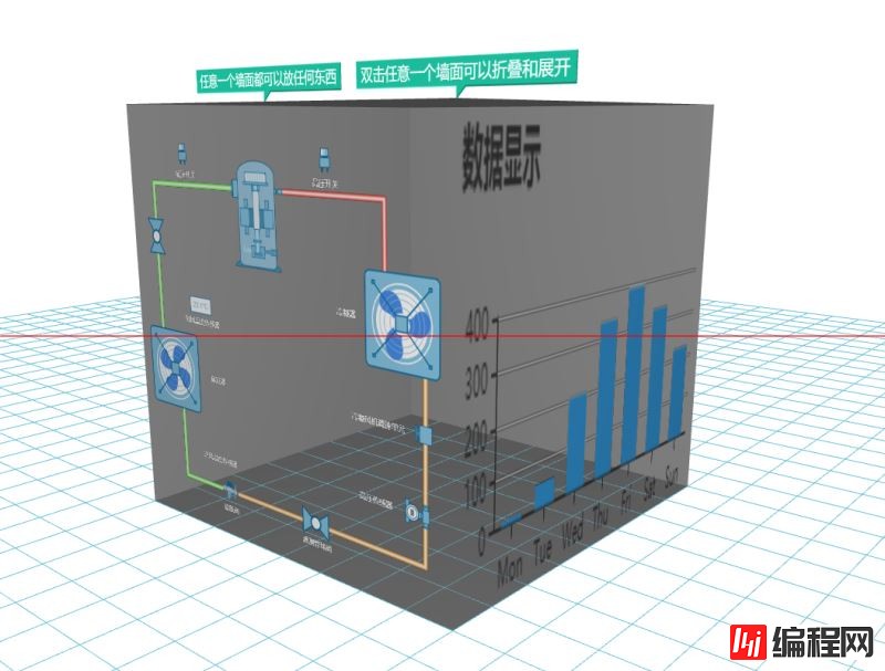 基于HTML5的WebGL如何实现json和echarts图表展现在同一个界面