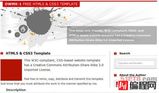 HTML 5和CSS3的免费网站模板与教程