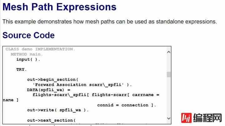 JavaScript和Scala中ABAP mesh表达式的表达是怎样的