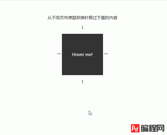 怎么用纯CSS判断鼠标进入的方向