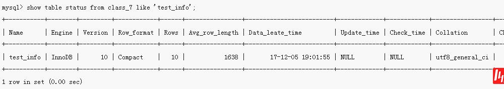 mysql如何查询表的字符集编码