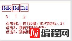 HTML5中tabindex属性怎么用