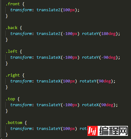 从css 3d说到空间坐标轴的示例分析