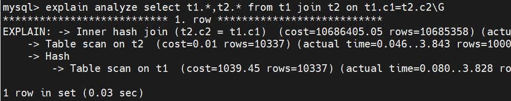 MySQL优化器hash join怎么使用