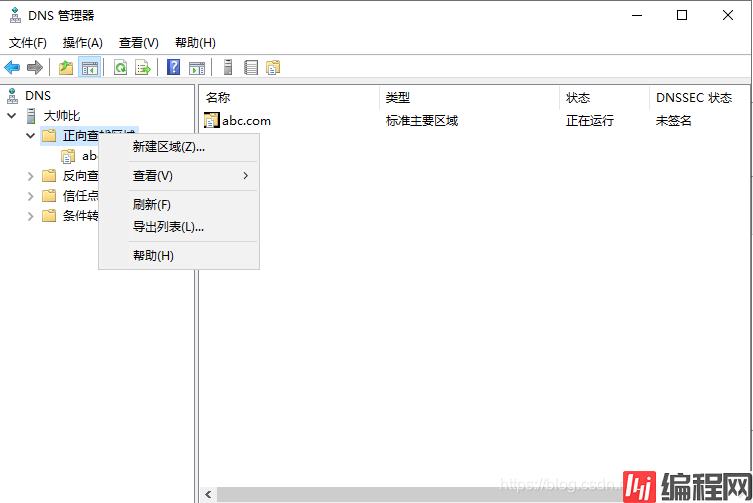 Windows Server 2019配置DNS服务器