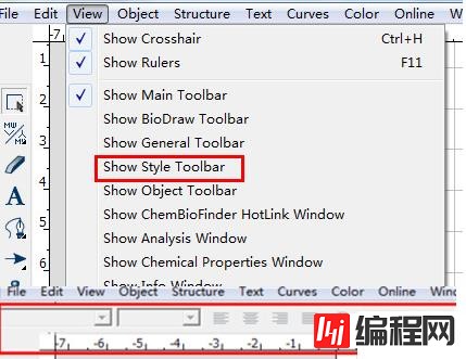 windows中chemdraw工具栏不见了怎么办