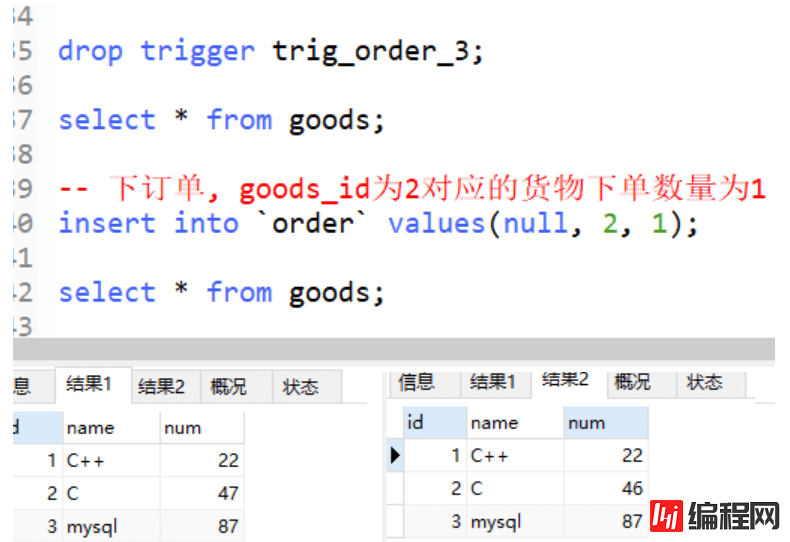 Mysql视图和触发器使用过程