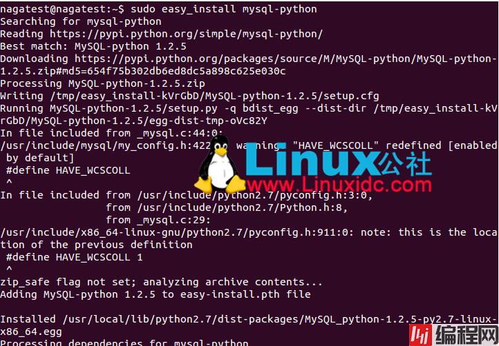 Ubuntu安装mysql-python