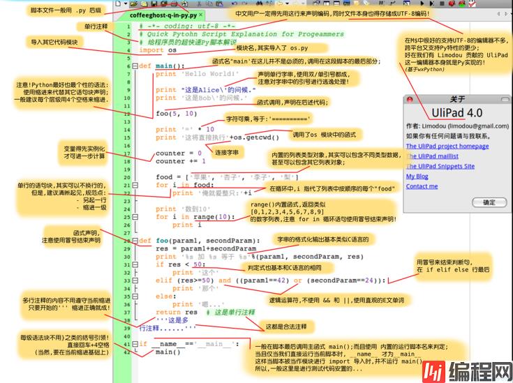 python语句说明