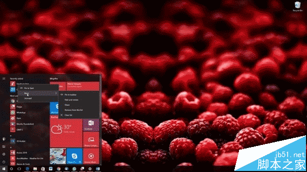 Win10一周年更新版开始菜单有哪些变化?
