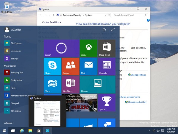 Win10 Build 10031英文企业版第二波截图曝光