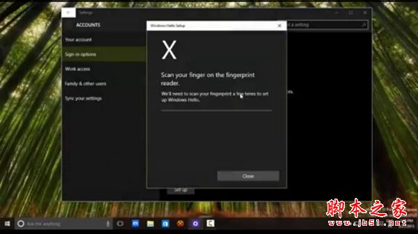 Windows 10指纹识别功能演示：好人性
