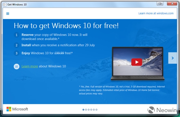 Windows 10售价官方公布！