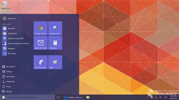 Win10最新预览版10147图赏+上手视频：多彩风
