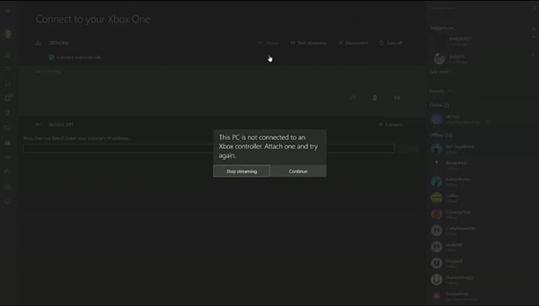 Windows 10串流Xbox One游戏演示：赞的没话说