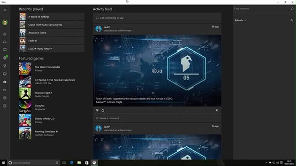 Windows 10串流Xbox One游戏演示：赞的没话说