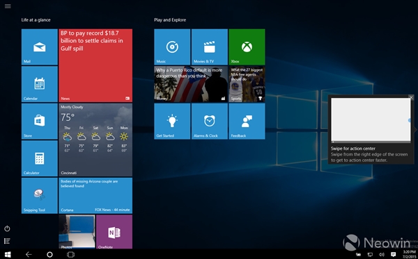Windows 10预览版10162图赏：全新功能亮相